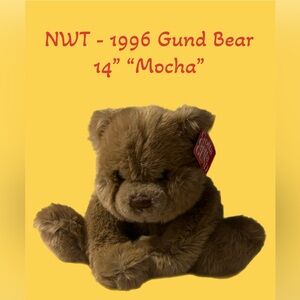 Gund Teddy Bear “Mocha” 14” (circle 1996) - NWT